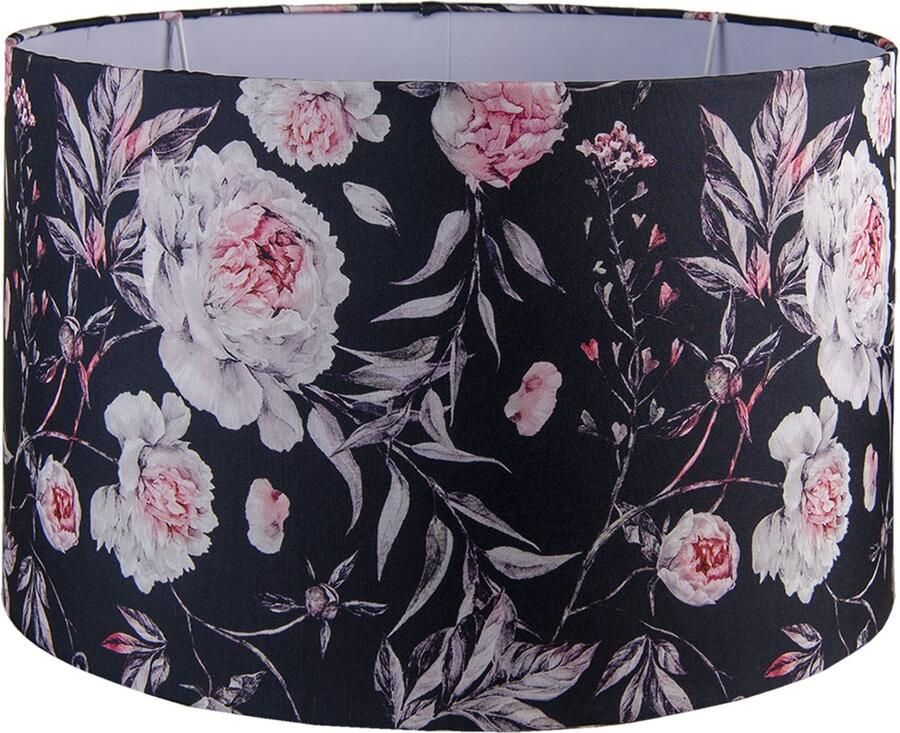 HAES deco Lampenkap Dramatic Chic weelderig met bloemen bedrukt formaat Ø 45x28 cm voor Fitting E27 Tafellamp Hanglamp