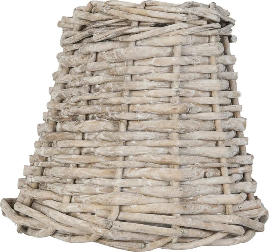HAES deco Rotan Lampenkap Natural Cosy bruin rotan gevlochten formaat Ø 14x12 cm voor Fitting E27 Tafellamp Hanglamp