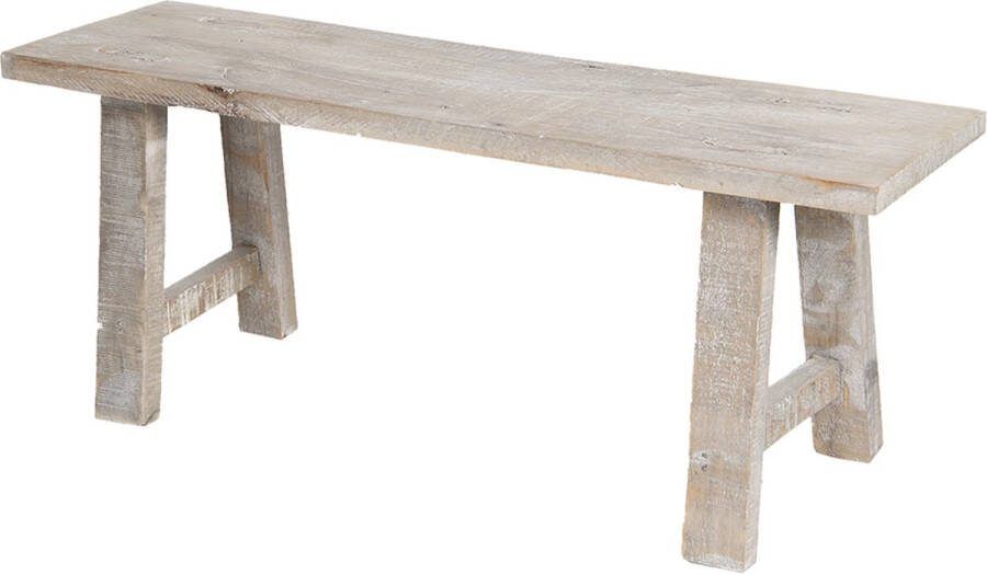 HAES deco Plantentafeltje 48x13x28 cm Bruin Hout Plantenstandaard Plantenbankje Plantenplateau HS6H1951
