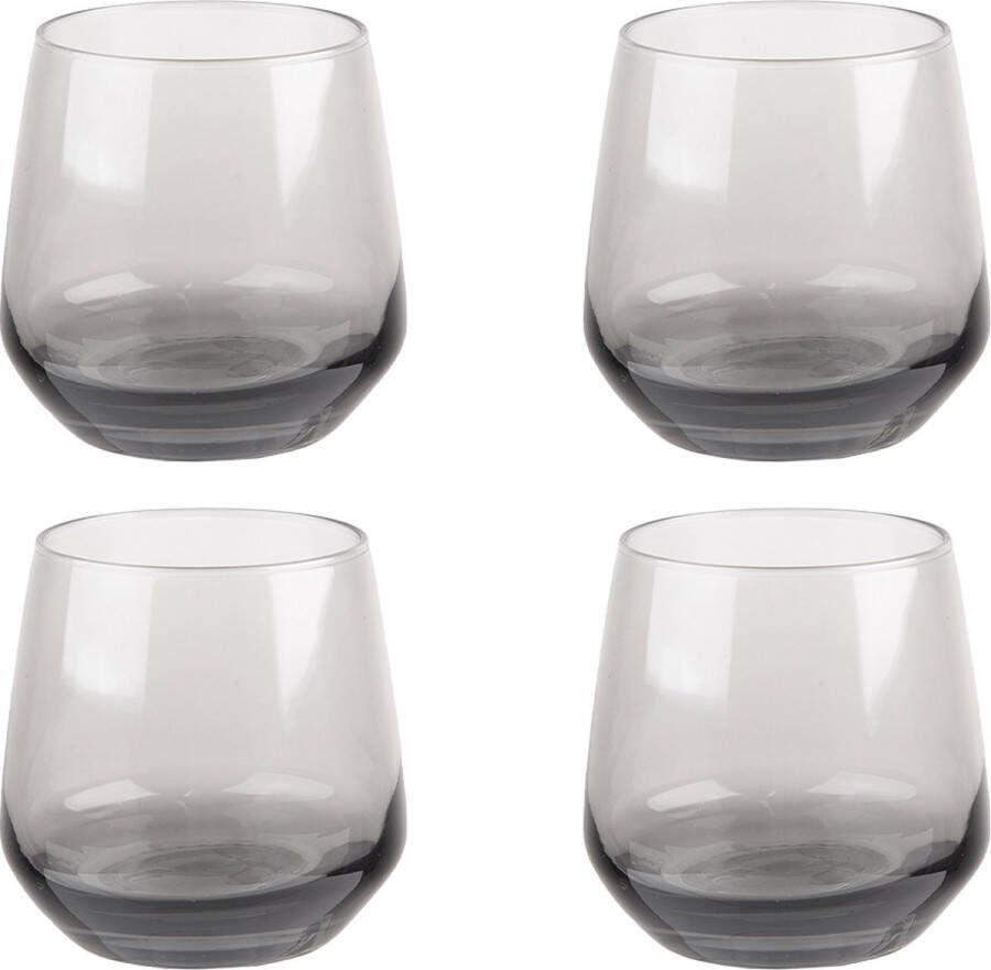 HAES deco Waterglas Drinkglas set van 4 glazen inhoud glas 310 ml formaat glas Ø 7x9 cm Waterglazen Drinkglazen
