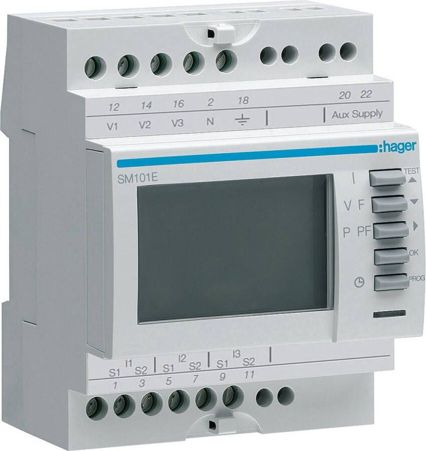 Hager digitale multimeter MET LCD (SM101E)