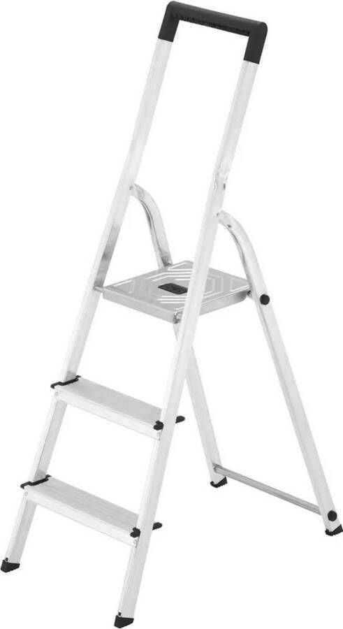 Hailo Trapladder L40 3 treden 125 cm aluminium 8140-315