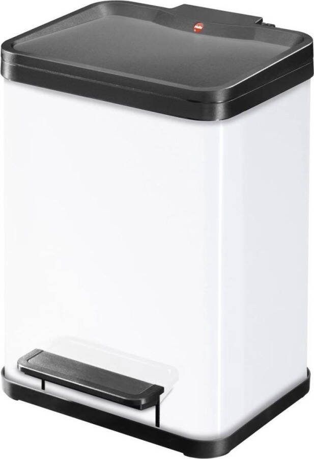 Hailo Vuilnisemmer Öko Duo Plus M 18 liter plaatstaal of rvs kunststof binnenemmer made in germany (set)