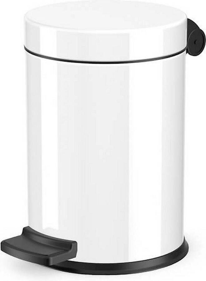 Hailo Pedaalemmer Solid S 4 L wit