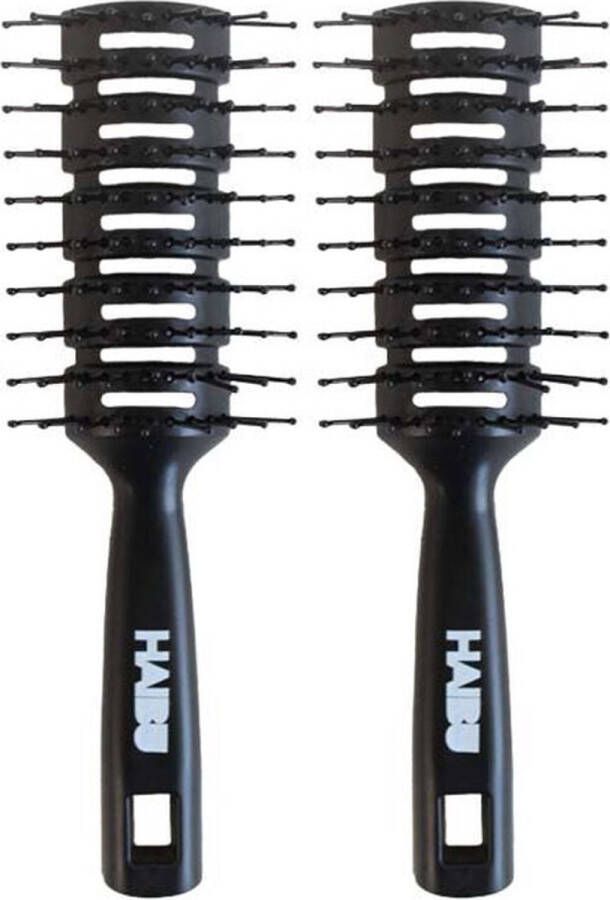 Hair Essentials 2x Haibu Essentials Haarborstel Anti-klit