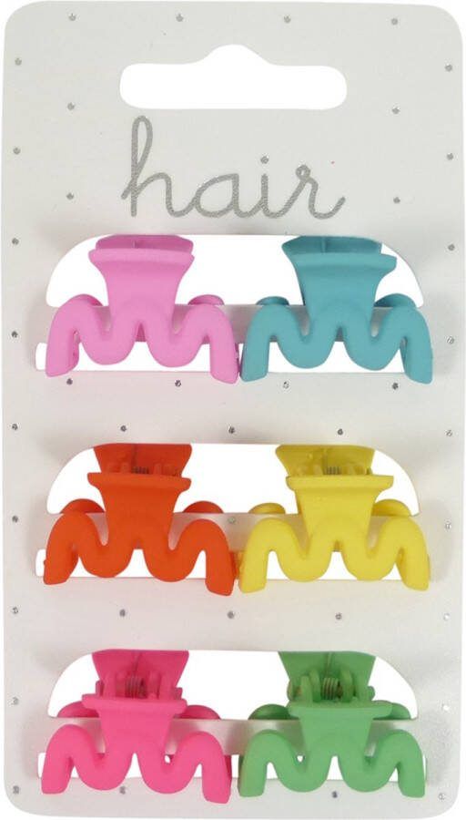 Hair Haarklem Kappersklem Golfmodel 2.5cm Mat Finish Bright Tinten