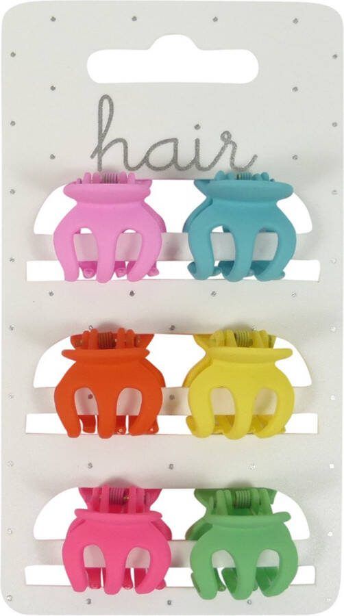 Hair Haarklem Kappersklem Spinmodel 2.0cm Mat Finish Bright Tinten