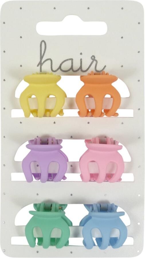 Hair Haarklem Kappersklem Spinmodel 2.0cm Mat Finish Lichte Bright Tinten