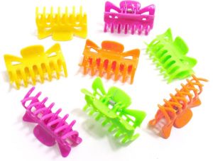 Hairmode 8 haarklemmen mix 2x oranje 2x felgroen 2x geel 2x donkerroze