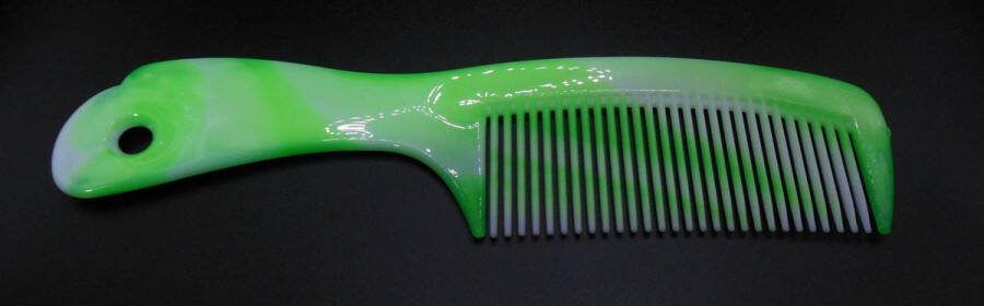 Hairmode Grote handvat kam groen