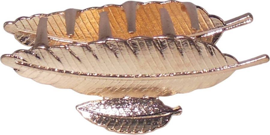 Hairmode Haarklem van metaal veren goudkleurig