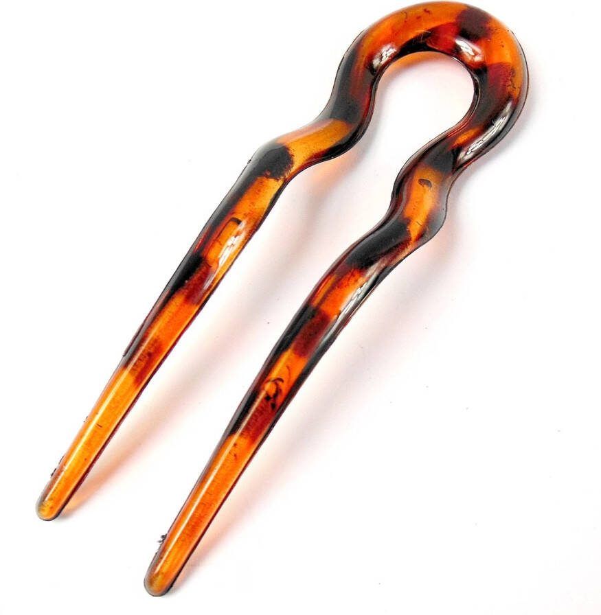 Hairmode Haarpin donkerbruin lengte 13 cm breedte 4 cm Herfst Herfstkleuren