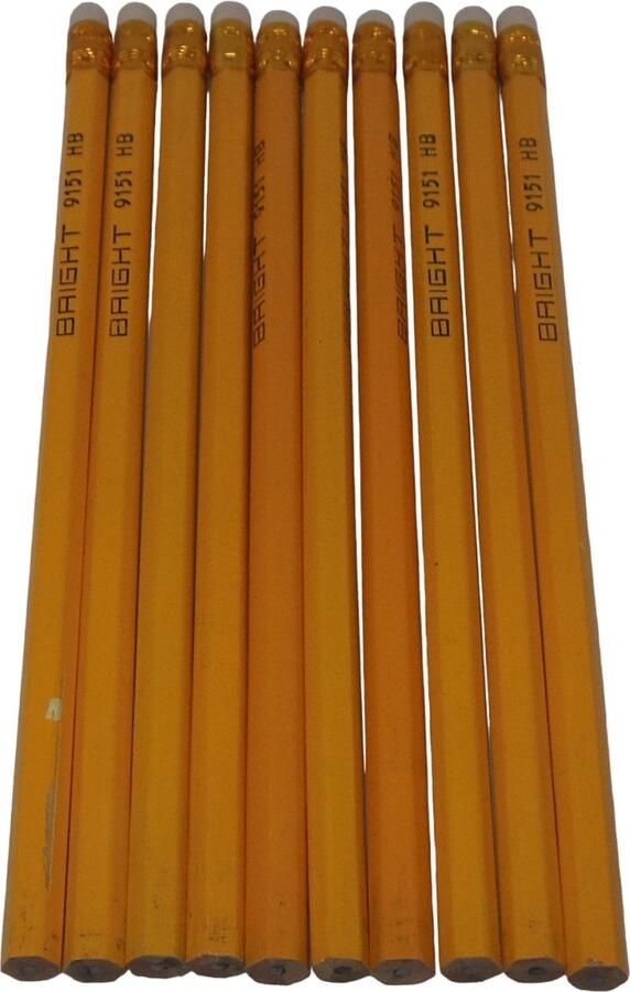 Hairmode Potloden met gum set van 10 stuks. #1