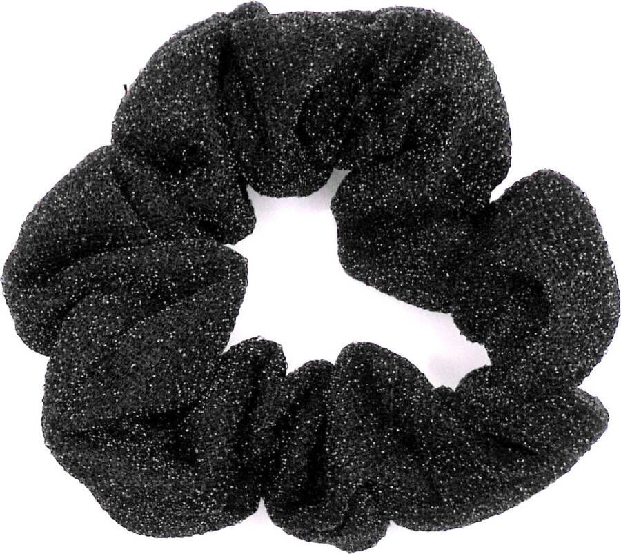 Hairmode Scrunchie zwart glitter Kerstcadeau Kerst