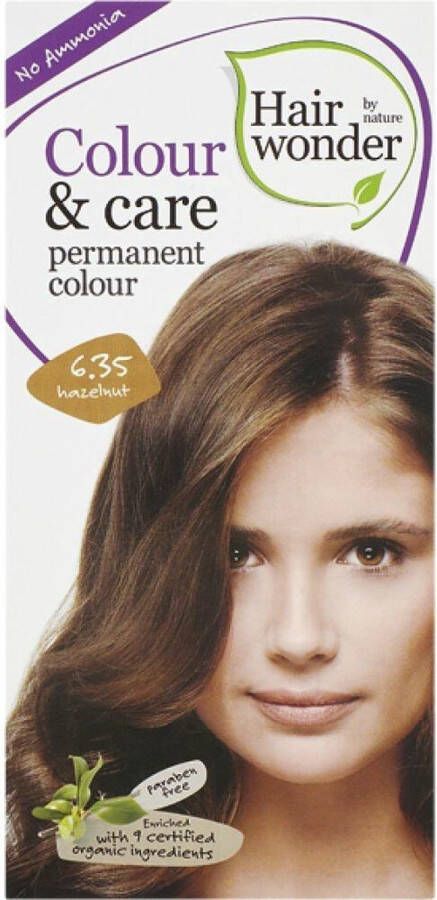 Hairwonder x3 Colour & Care 6.35 Hazelnut Haarverf