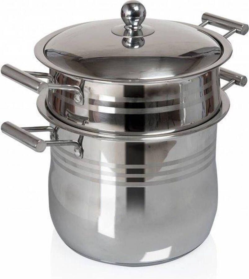 Hakal couscous pan stoompan Couscoussière induction 16L- Stoompan Inductie Groot Couscous Pan 16 Liter Rijst en Groentestomer Couscoussier