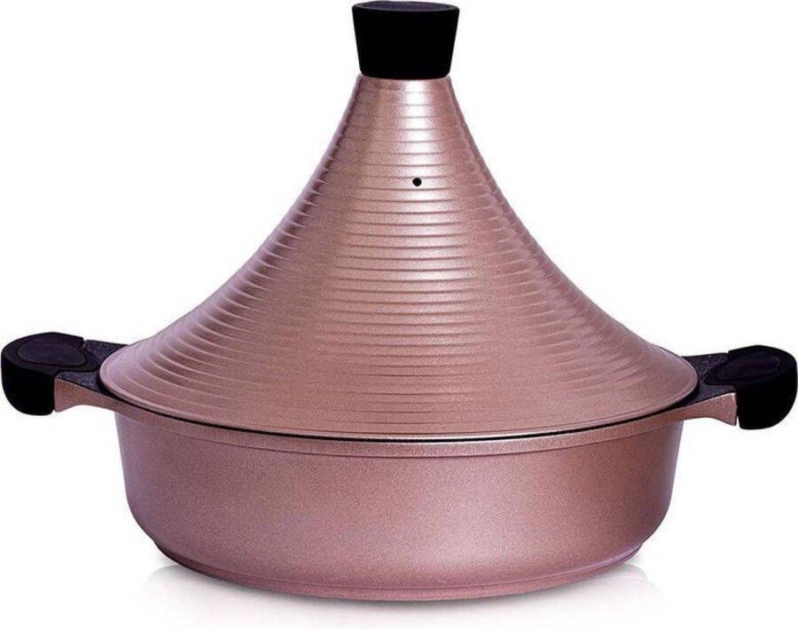 Hakal Line Aluminium tajine Agadir- Rose Gold is ook geschikt voor inductie