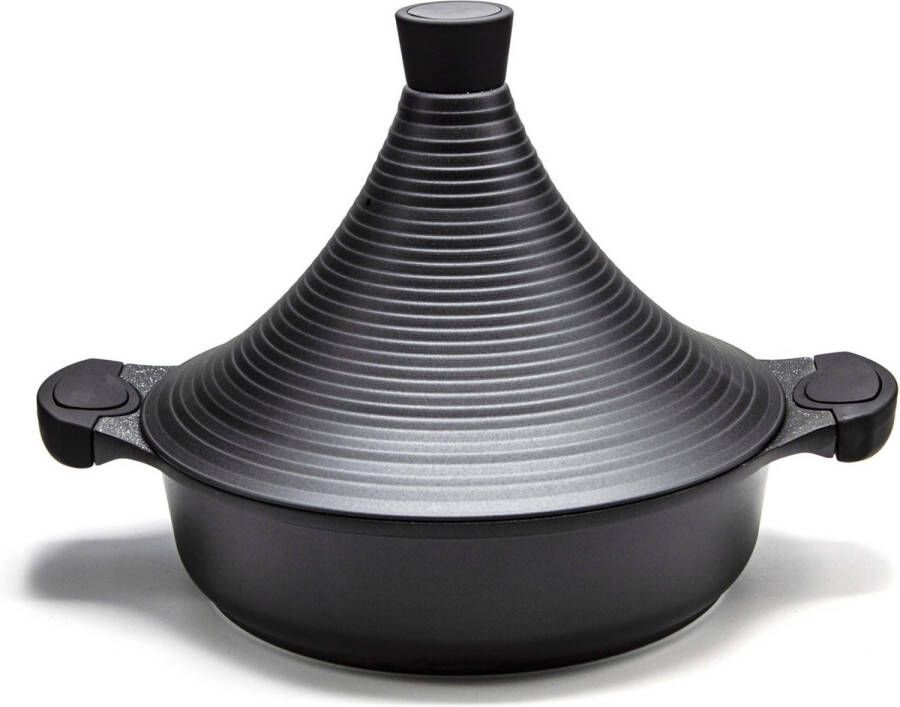 Hakal Line Tajine Agadir Inductie Arabisch Design Non-stick shining black