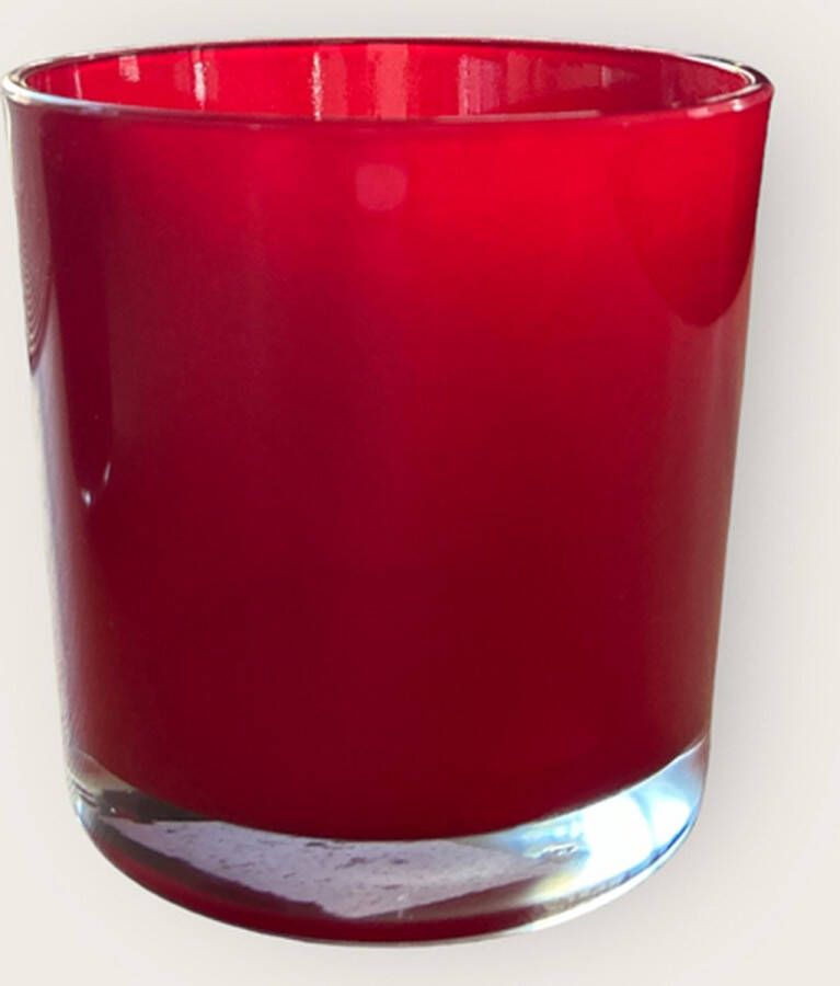 Hakbijl Glass Waxinelichthouder rood