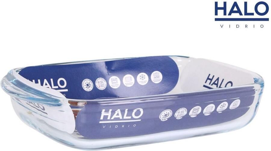 Halo Glazen ovenschaal rechthoekig 23x15 cm 950 ml
