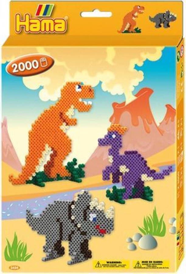 Hama Dinosaurusset 4000 Strijkkralen 255 X 3 X 175 Mm (3434)