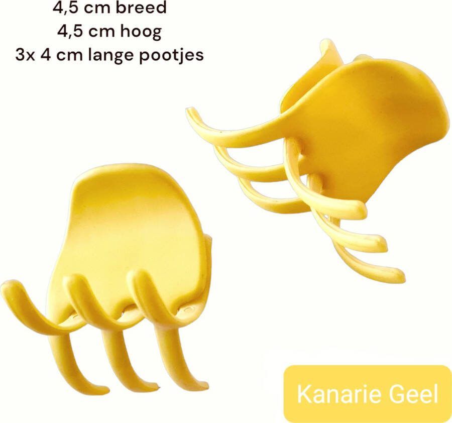 H.A.M.A. Haarklem Geel Kanarie Gematteerd 4 5 x 4 5 cm Volwassen Tieners 1 stuks 4 5 cm
