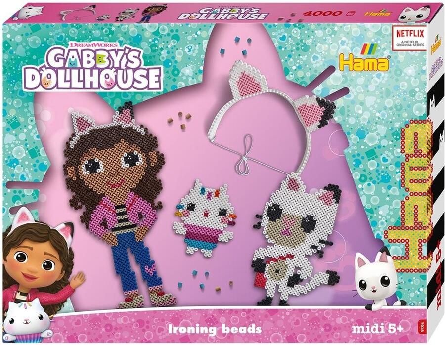 Hama Strijkkralen 7918 Gabby's Dollhouse 4000 Kralen