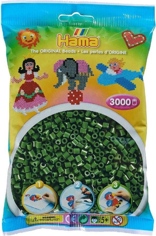 Hama Strijkkralen Bos Groen 3000st
