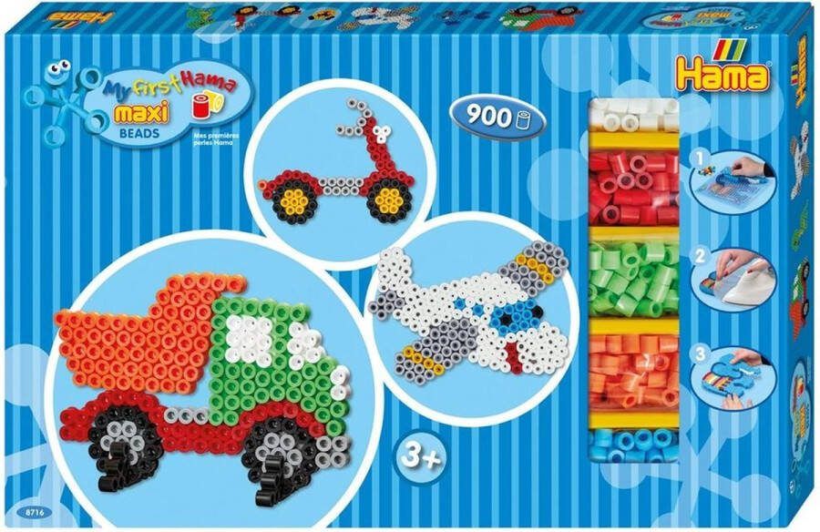 Hama Strijkkralenset Maxi Voertuigen 900st