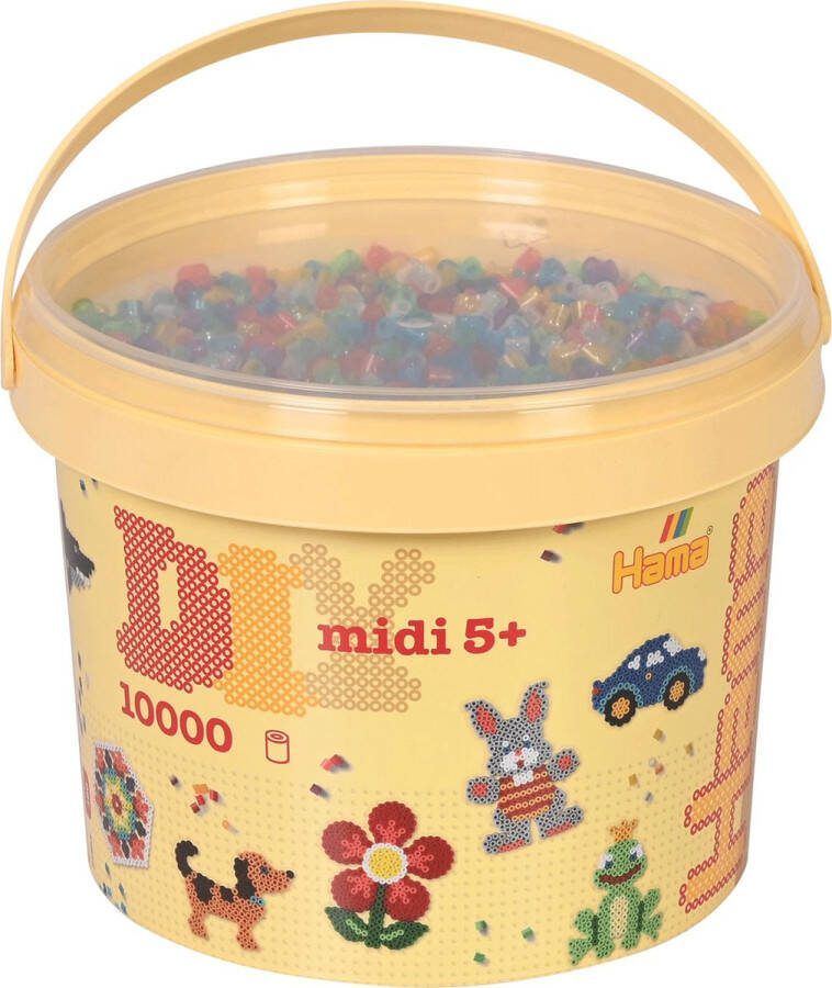 Hama Midi Transparante Strijkkralen in Emmer 10.000st