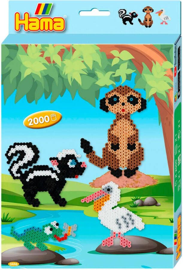 Hama Set Strijkkralen 2000 Kralen Animals 3446