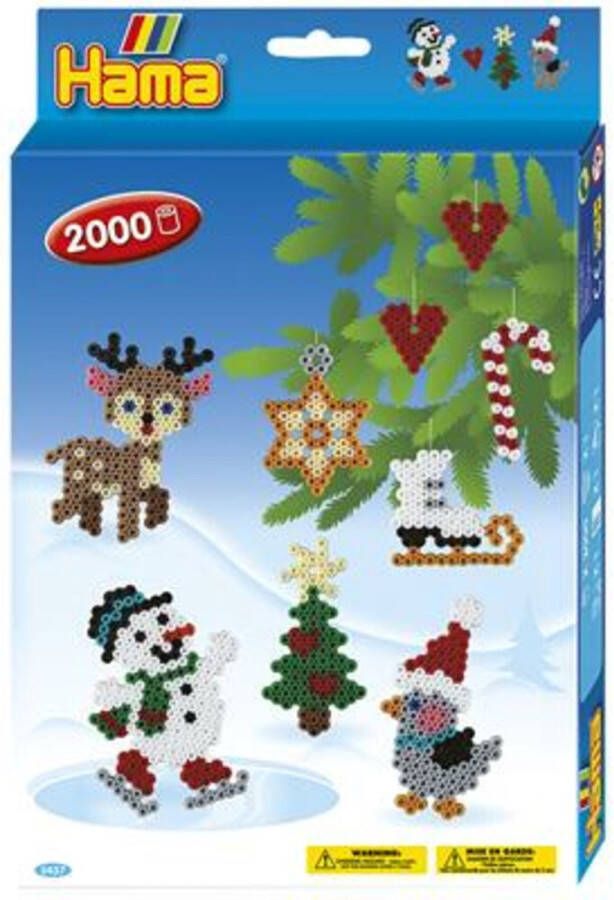 Hama Set Strijkkralen 2000 Kralen Christmas 3437