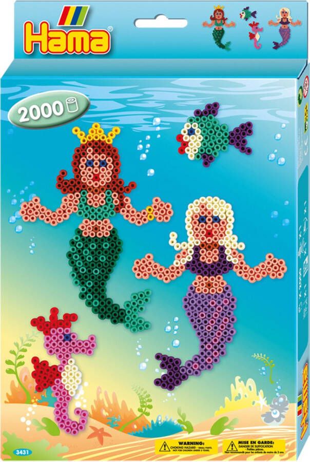 Hama Set Strijkkralen 2000 Kralen Mermaids 3431