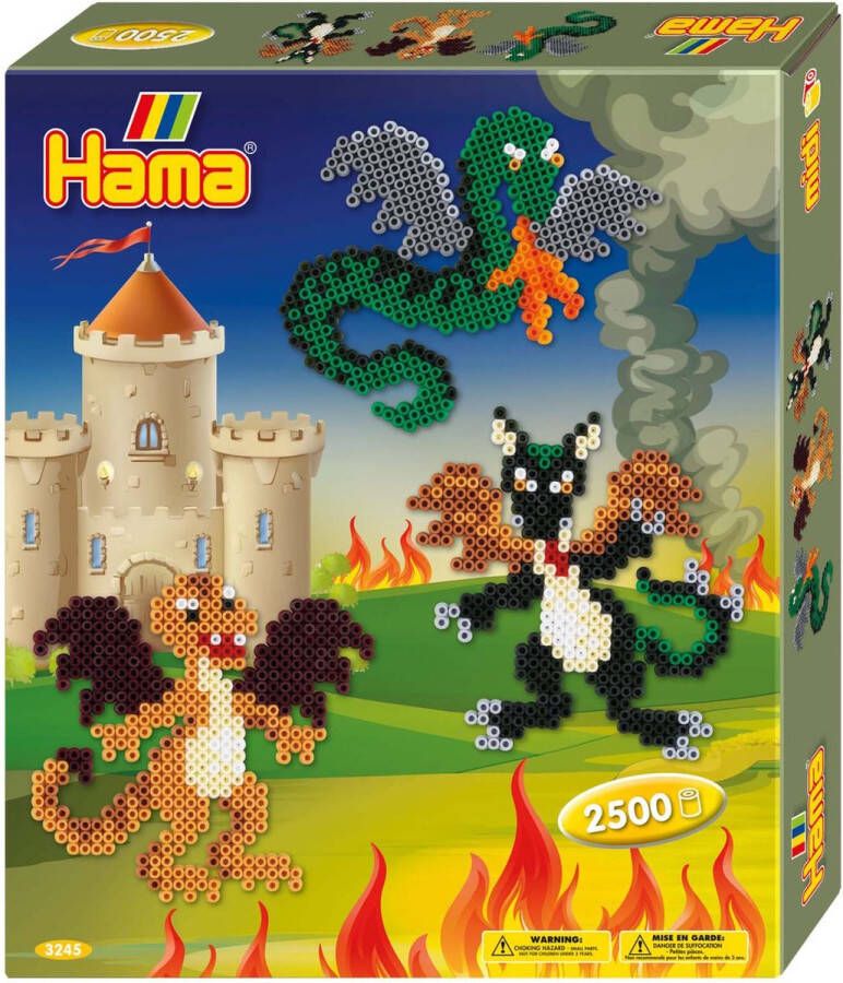 Hama Strijkkralen set gift box draken 2500 stuks