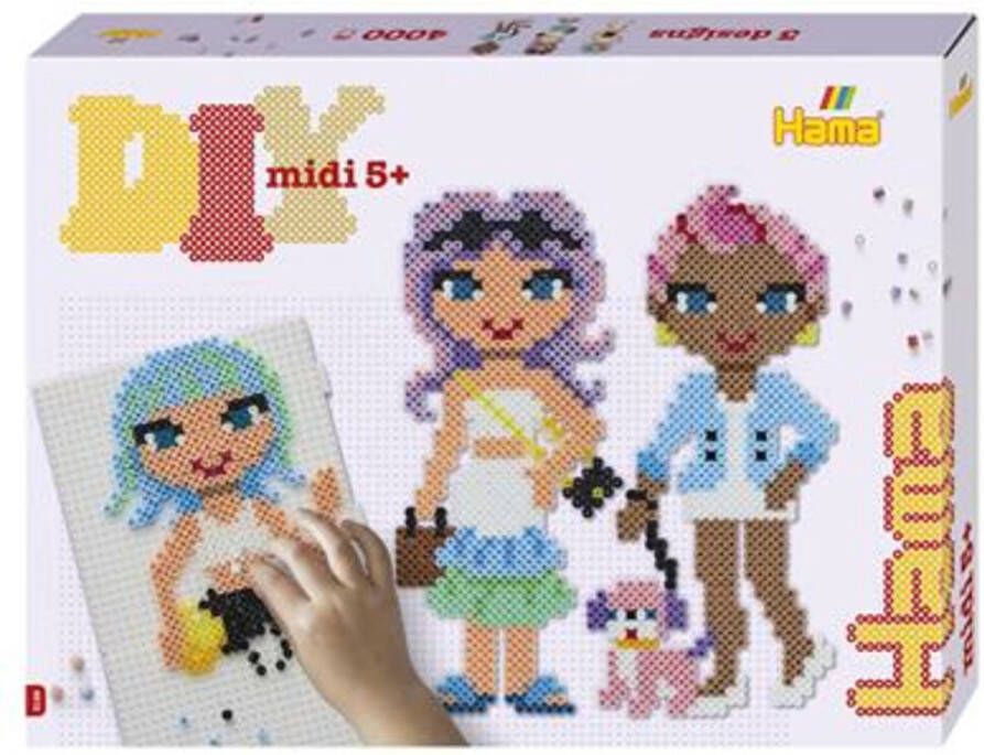 Hama Set Strijkkralen 4000 Kralen Fashion Girls 3159