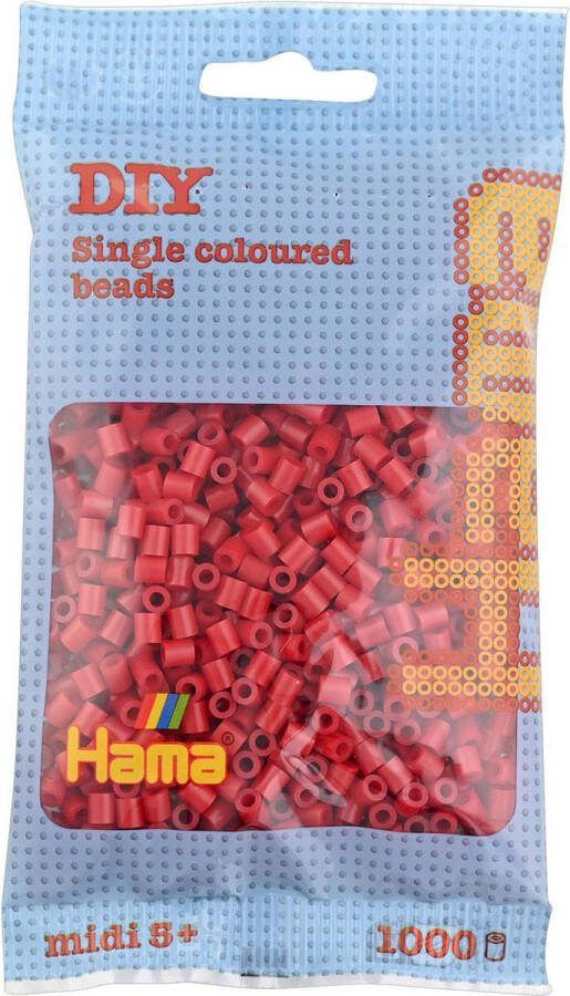 Hama Strijkkralen 1000 Stuks Donkerrood