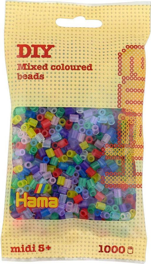 Hama Strijkkralen 1000 Stuks Doorzichtig Assortie
