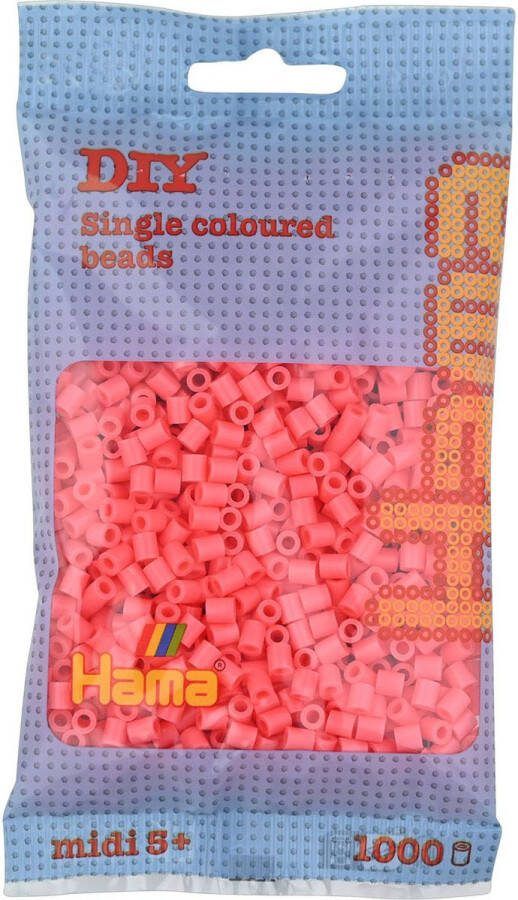 Hama Strijkkralen 1000 Stuks Pastel rood