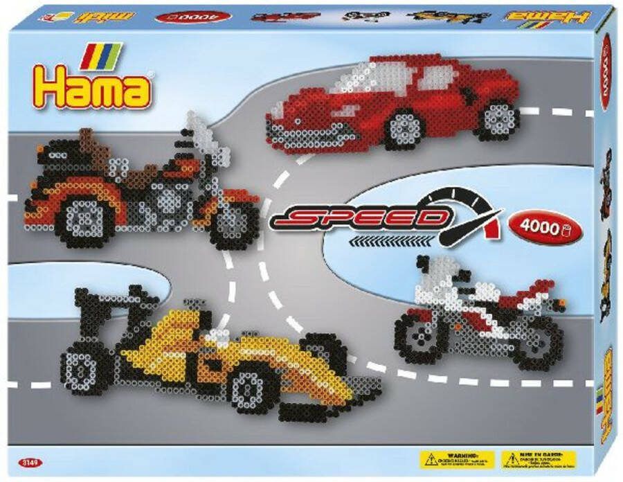 Hama Strijkkralen Auto's 4000 stuks