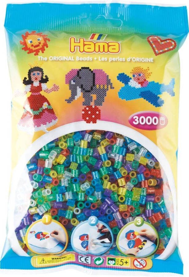 Hama Strijkkralen Glitter '3000 Stuks