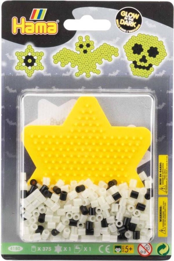 Hama Strijkkralen set glow in the dark junior 377-delig