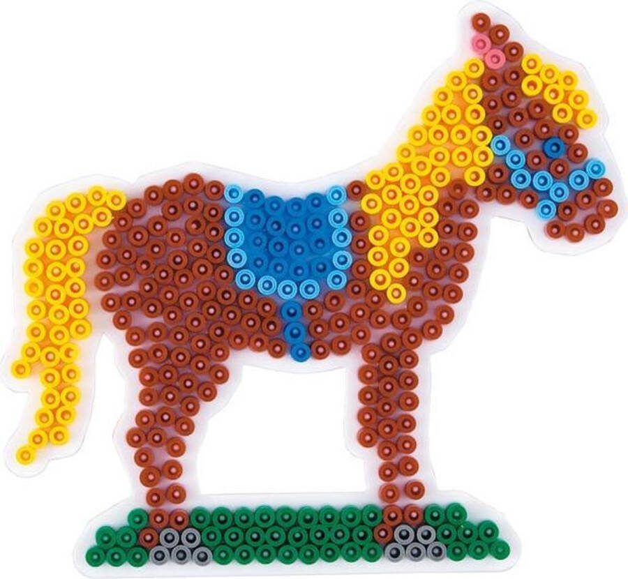 Hama Strijkkralen Grondplaat Paard Wit