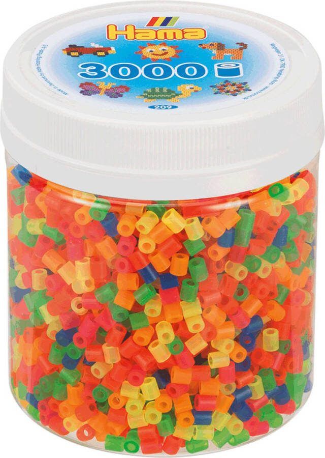 Hama Strijkkralen in Potje Neonmix (51) 3000st.