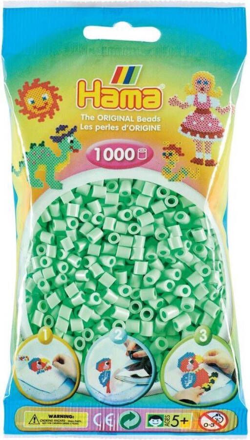 Hama Strijkkralen Mint Pastel 1000 Stuks