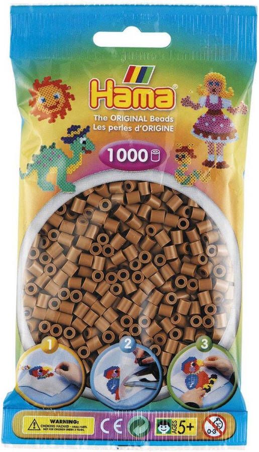 Hama Strijkkralen Nougat Bruin 1000 Stuks