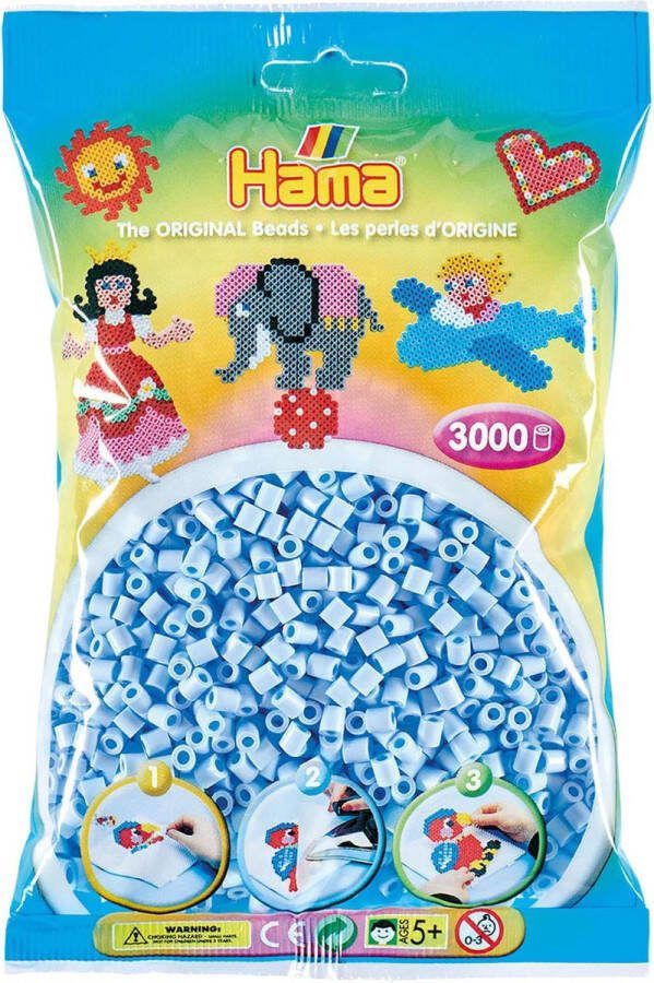 Hama Strijkkralen Pastel IJsblauw (97) 3000st.