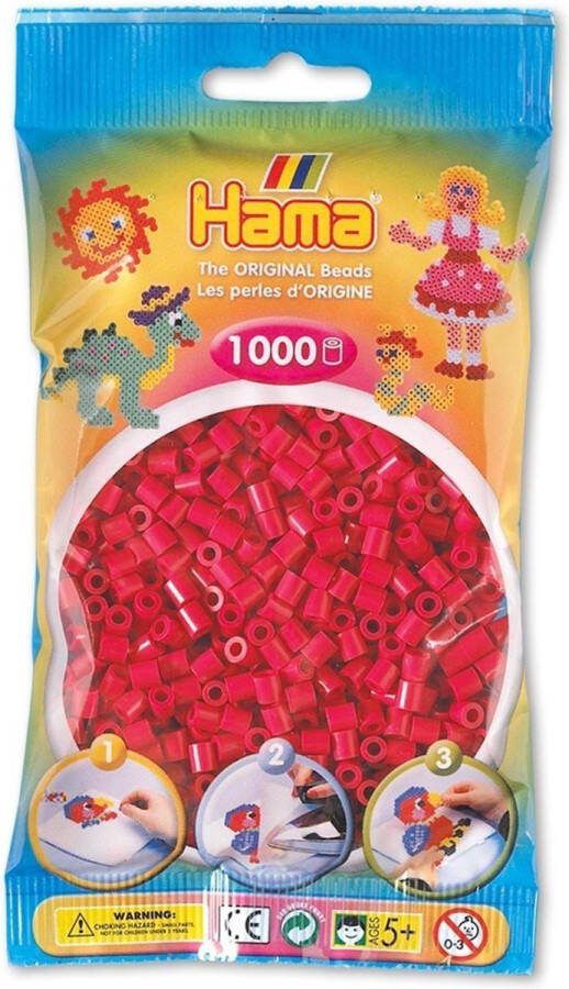 Hama Strijkkralen Warm Rood (029) 1000st