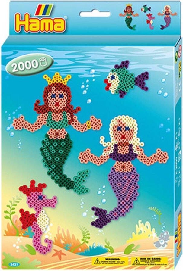 Hama Set Strijkkralen 2000 Kralen Mermaids 3431