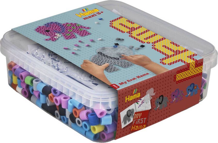 Hama Strijkkralenset Maxi in Box Olifant