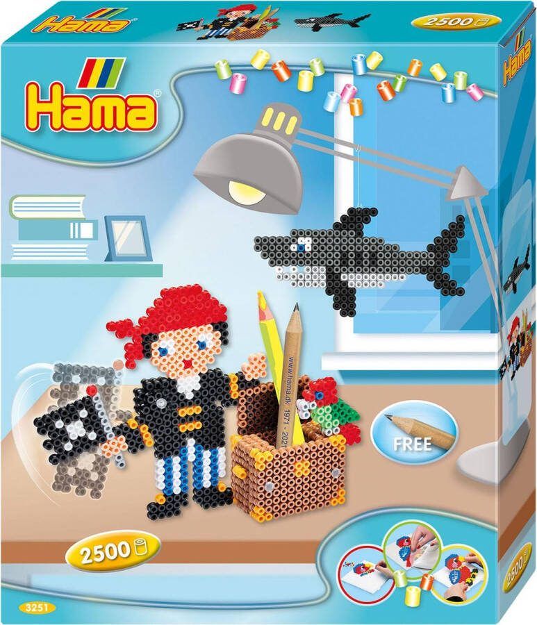 Hama Strijkkralen 3D Set Piraten 2500 Stuks